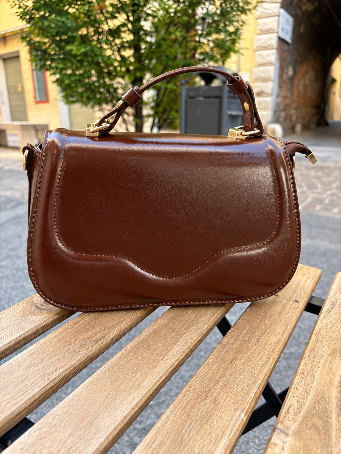 Borsa in Ecopelle con Tracolla